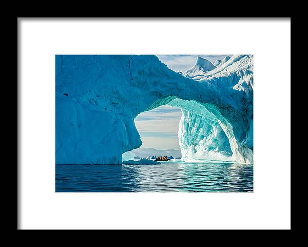 Iceberg Framed Print featuring the photograph Iceberg Arch - Greenland Travel Photograph by Duane Miller