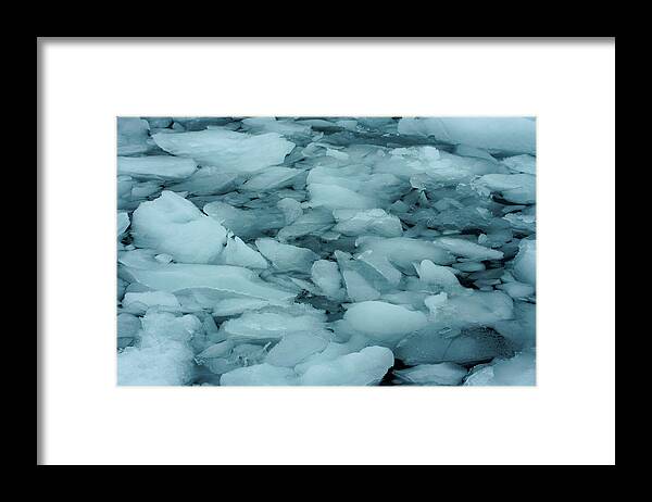 Iceberg Framed Print featuring the photograph Iceberg Bits by Amanda Stadther