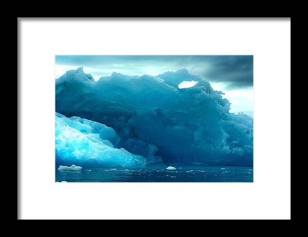 Iceberg Framed Print featuring the photograph Icebergs by Amanda Stadther