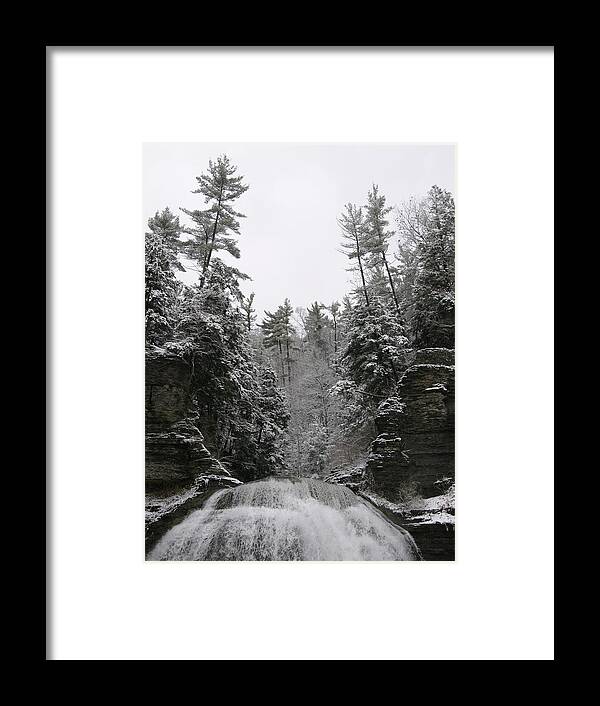 Robert H Treman State Park Framed Print featuring the photograph Iced by Monroe Payne