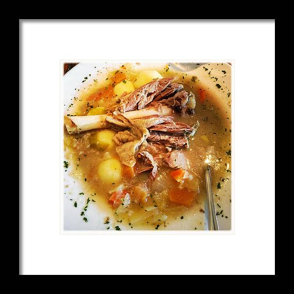 Food Framed Print featuring the photograph Iceland food - Traditional Icelandic Lamb Soup by Matthias Hauser