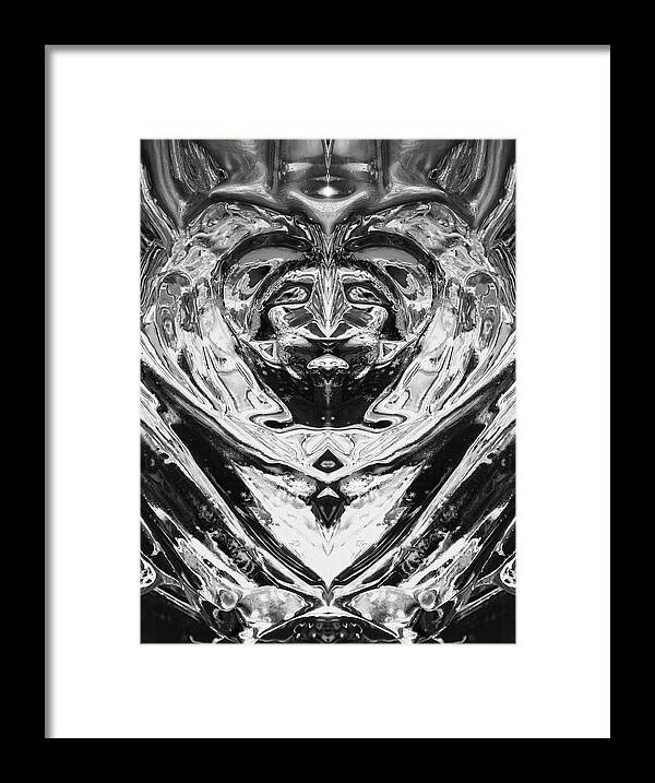 Abstract Framed Print featuring the photograph Iceman Cometh by John Bartosik