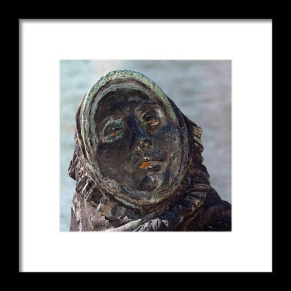 Bronze Female Statue Photograph Framed Print featuring the digital art Iconic Mother by David Davies