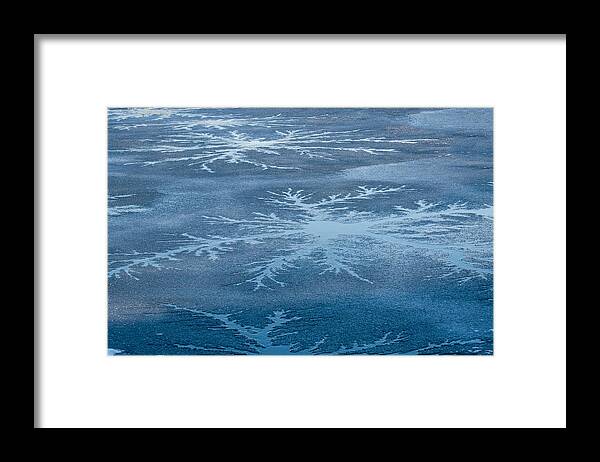 Ice Framed Print featuring the photograph Icy Designs by Cathy Kovarik