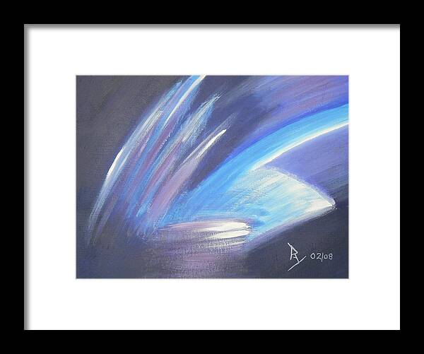Acrylic Framed Print featuring the painting Icy by Ray Nutaitis