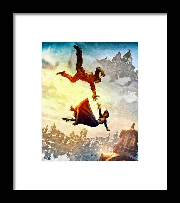 Movie Framed Print featuring the painting If You Fall by Joe Misrasi