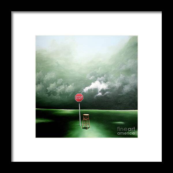 Grass Framed Print featuring the painting If You Were Waiting For A Sign This Is It by Ric Nagualero