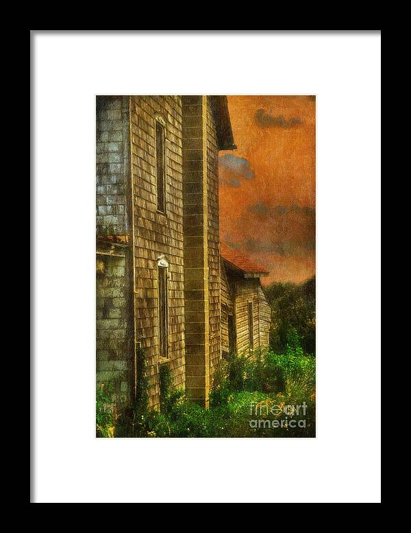Dilapidated Framed Print featuring the photograph I'll Take Everything - Painterly Version by Lois Bryan