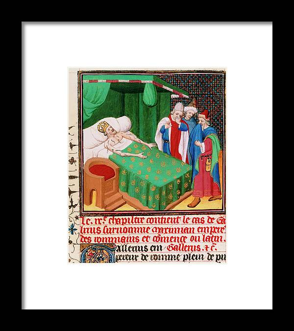 People Person Persons Framed Print featuring the photograph Illus. From Boccaccio's Decameron by Jean-loup Charmet/science Photo Library