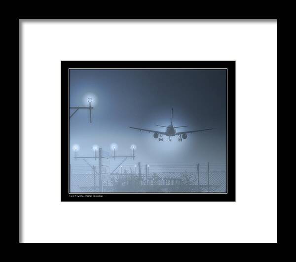  Aircraft Framed Print featuring the photograph ILS Landing by Pedro L Gili