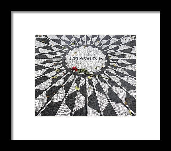 Imagine Framed Print featuring the photograph Imagine Mosaic by Mike McGlothlen