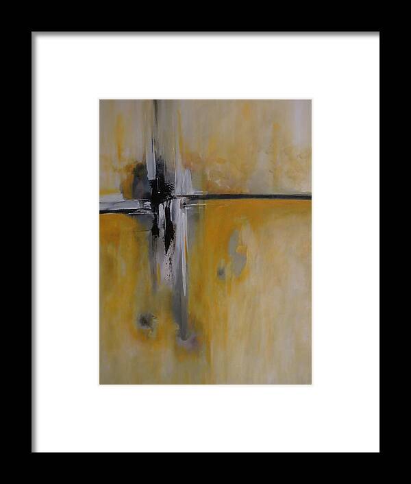 Abstract Framed Print featuring the painting Imagine That by Soraya Silvestri