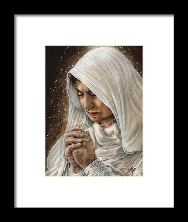 North Dakota Artist Framed Print featuring the painting Immaculate Conception - Mothers Joy by Wayne Pruse