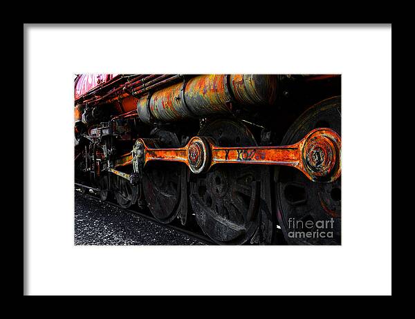 Transportation Framed Print featuring the photograph In A Time When Steam Was King 5D25491 v2 by Wingsdomain Art and Photography