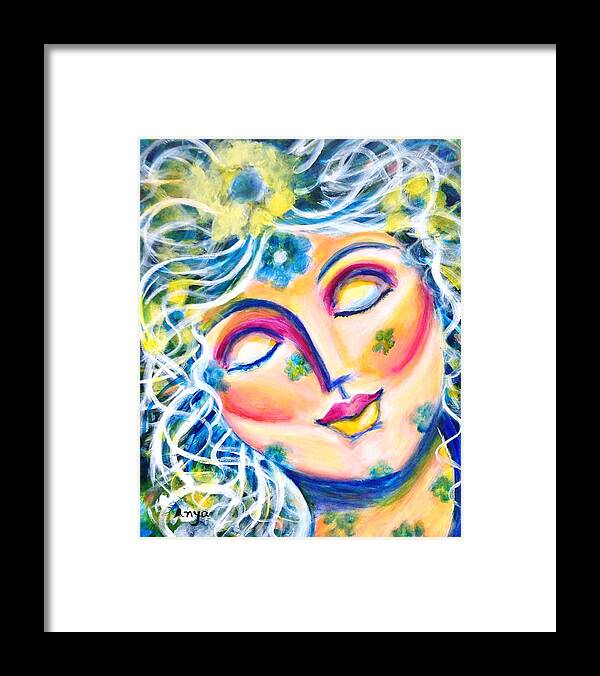  Framed Print featuring the painting In Love by Anya Heller