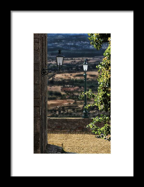 Lampposts Framed Print featuring the photograph In Monsanto by Aleksander Rotner