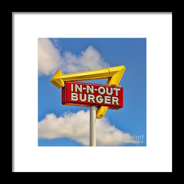 In N Out Framed Print featuring the photograph In N Out Burger 6946 by Jack Schultz