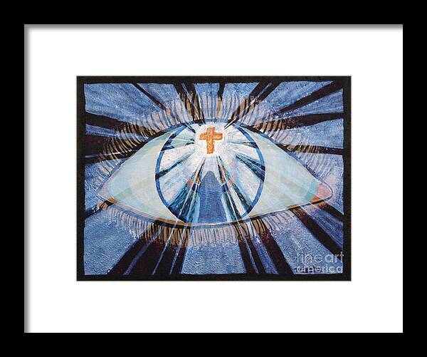 Surreal Framed Print featuring the painting In Spirit and In Truth by Vicki Maheu