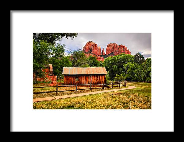 Sedona Framed Print featuring the photograph In the Distance by Barbara Manis