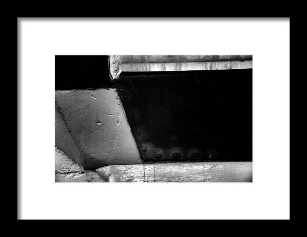 Newel Hunter Framed Print featuring the photograph In the Gutter Black by Newel Hunter