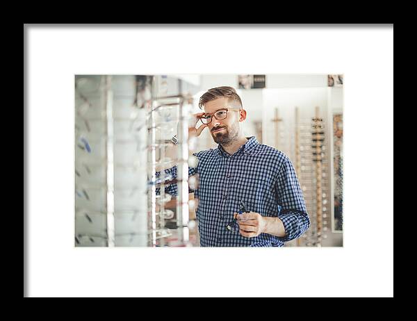 Hipster Framed Print featuring the photograph In the optics store by Eva-Katalin