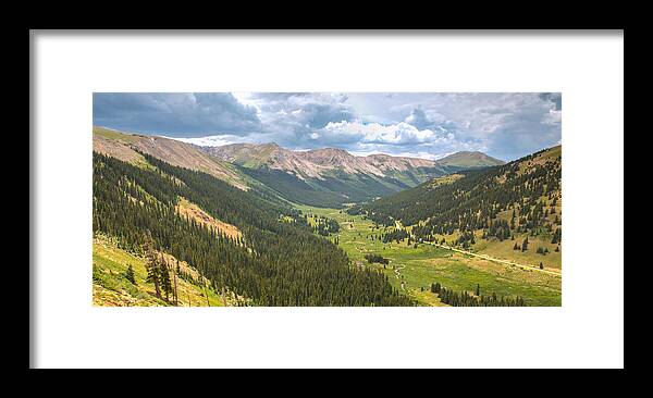 Panoramic Framed Print featuring the photograph Independence in Colorado - Color by Photography By Sai