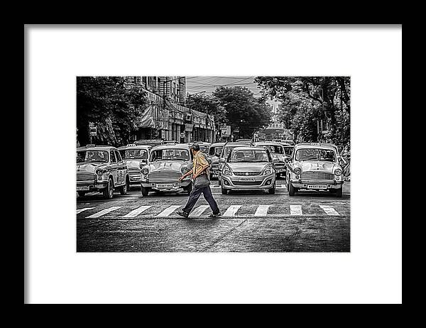 India Framed Print featuring the photograph India Walker by Scott Wyatt