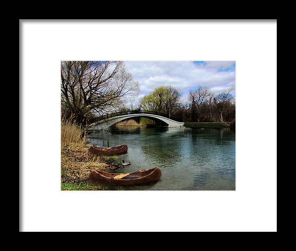 Canoe Framed Print featuring the photograph Indian River by Michael Rucker