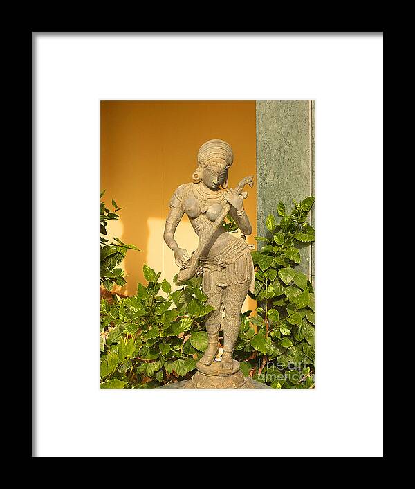Torremolinos Framed Print featuring the photograph Indian statue by Brenda Kean