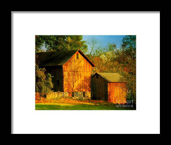 Indian Summer Framed Print featuring the photograph Indian Summer In October by Beth Ferris Sale