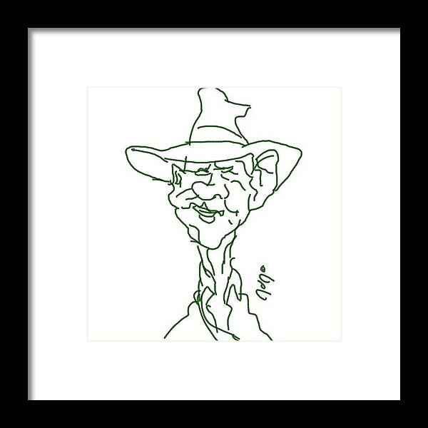 Indiana Jones #cartoon #sketch Framed Print by Nuno Marques - Instaprints