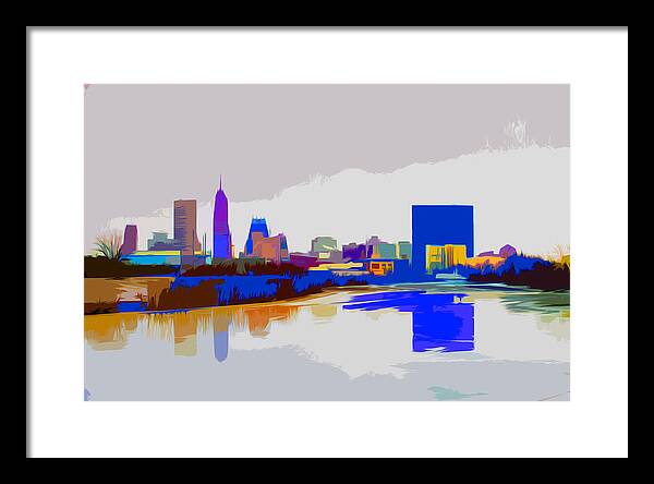 Indianapolis Framed Print featuring the photograph Indianapolis Indiana Winter Paint by David Haskett II