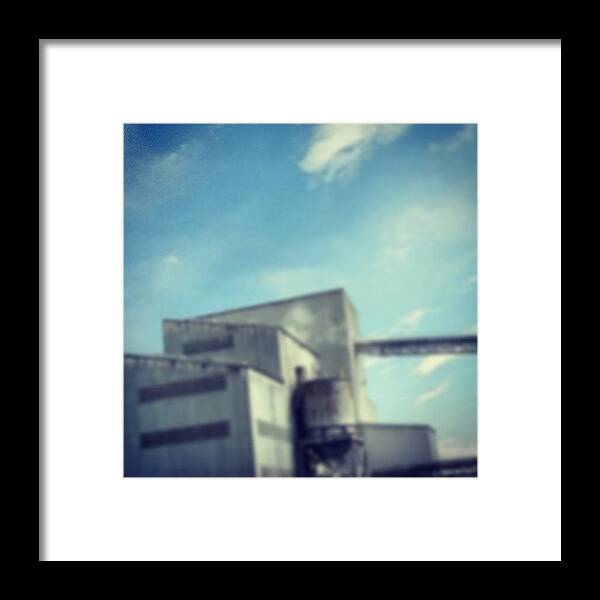Blue Framed Print featuring the photograph Industry #7 | #industrial #industry by Bruno Andrews
