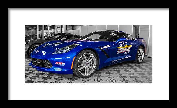 2013 Framed Print featuring the photograph Indy 500 Corvette Pace Car by Ron Pate