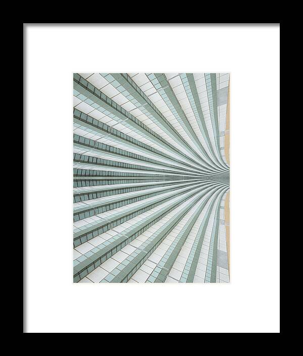Steps Framed Print featuring the photograph Infinite Stairway, Sideways Into by Olaser