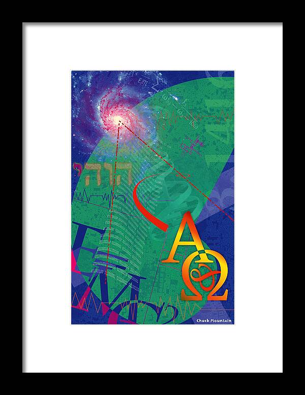 Poster Framed Print featuring the digital art Infinity by Chuck Mountain
