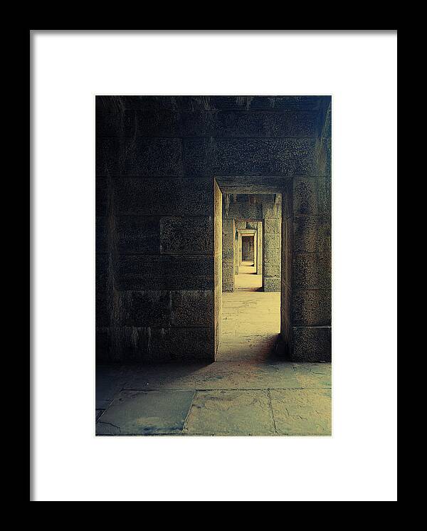 Architecture Framed Print featuring the photograph Infinity by Mayumi Yoshimaru