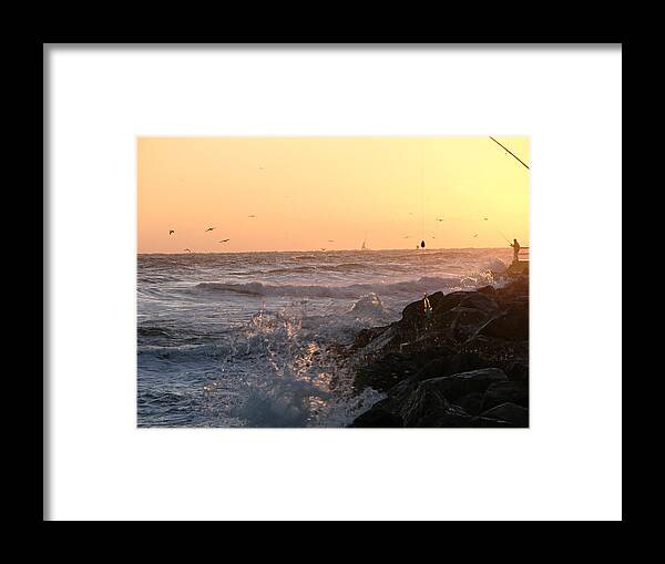 Beautiful Photographs Framed Print featuring the photograph Inlet sunrise 10-5-14 by Julianne Felton