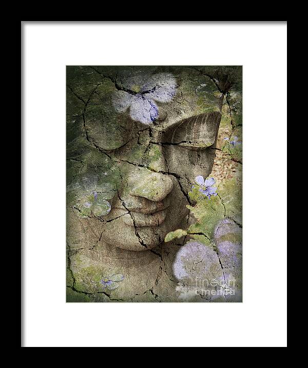 Buddha Framed Print featuring the mixed media Inner Tranquility by Christopher Beikmann