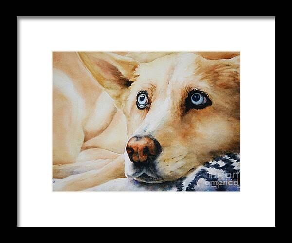 Painting Framed Print featuring the painting Innocence by Glenyse Henschel