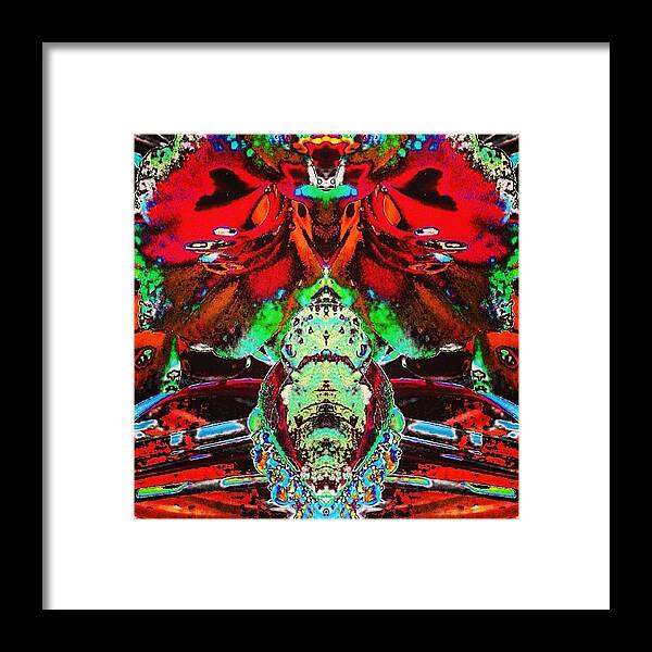 Beautiful Framed Print featuring the photograph Insect/flower Hybrid by Urbane Alien