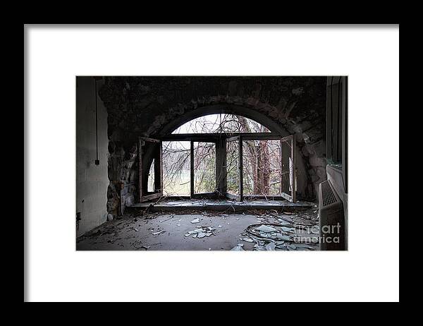 Bennett College Framed Print featuring the photograph Inside looking out by Rick Kuperberg Sr