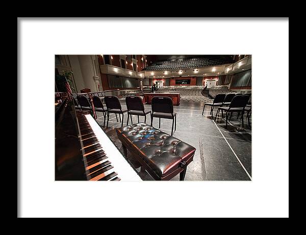 Inside Theater Framed Print featuring the photograph Inside Theater by Alex Grichenko