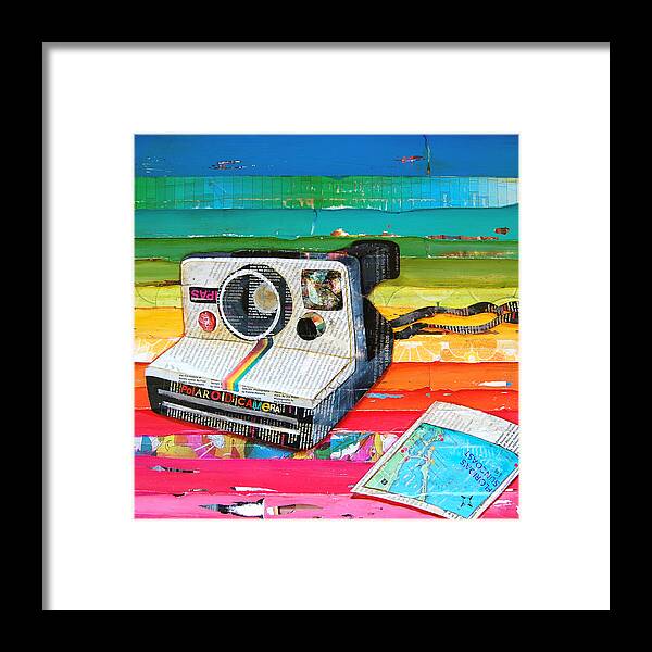 Polaroid Framed Print featuring the mixed media Instant Gratification by Danny Phillips
