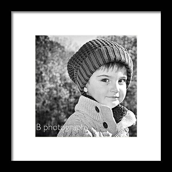 Cute Framed Print featuring the photograph #instaprints #model #cute by Jamie Brown