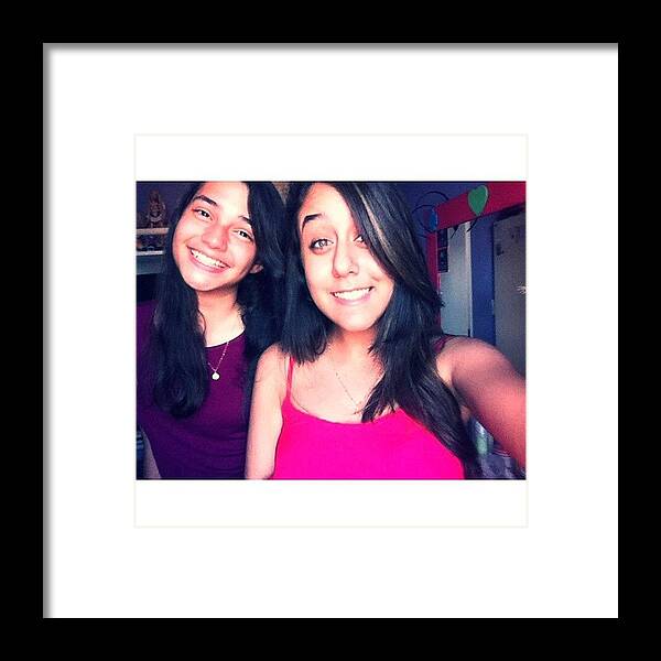 We Framed Print featuring the photograph #instasize #we #friend #cool #coolest by Mayara Monteiro