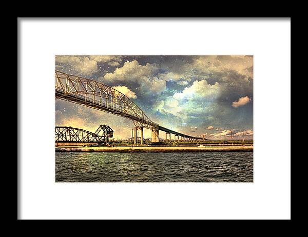 Evie Framed Print featuring the photograph International Bridge Sault Ste Marie by Evie Carrier