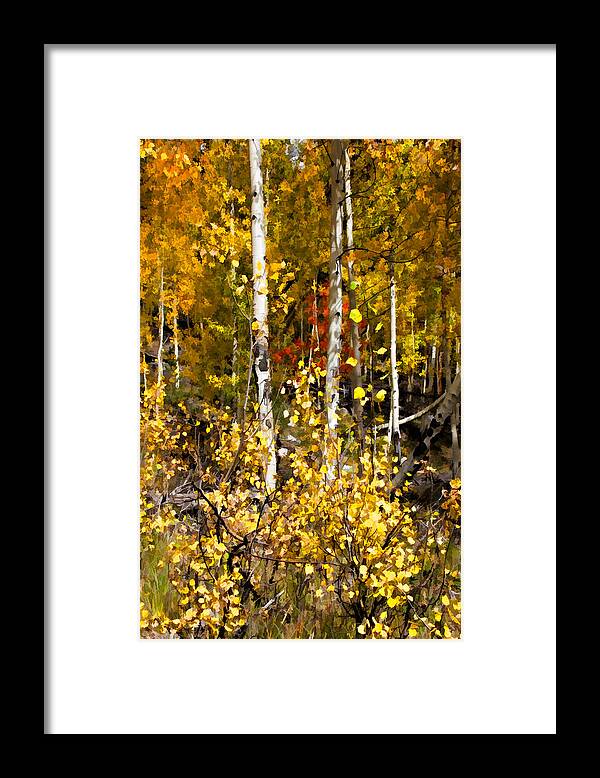 Autumn Framed Print featuring the digital art Into Autumn by Lana Trussell