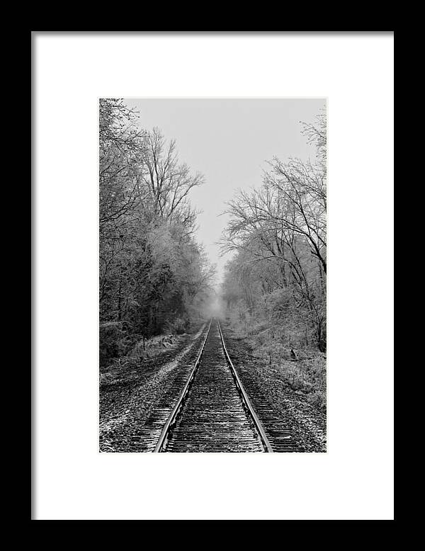 Landscape Framed Print featuring the photograph Into The Fog by David Zarecor
