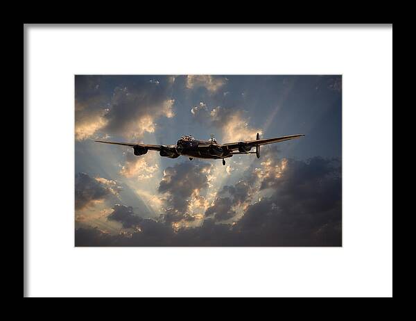Aircraft Framed Print featuring the digital art Into the Night by Pat Speirs